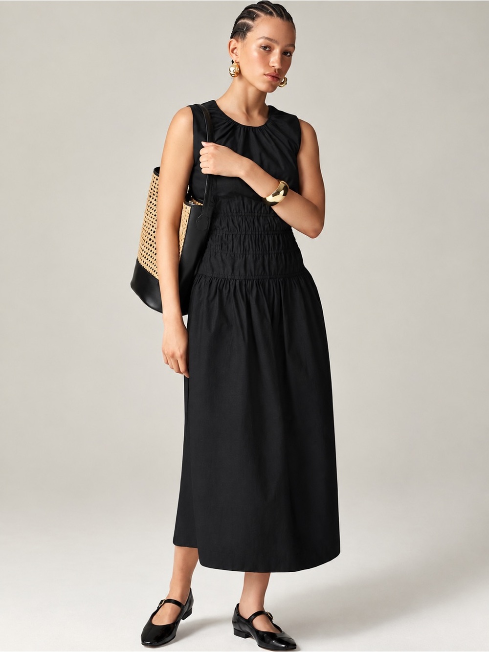 J Crew | Hyacinth Dress in Cotton Poplin ~ Large